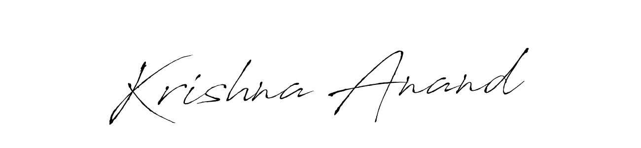 Krishna Anand stylish signature style. Best Handwritten Sign (Antro_Vectra) for my name. Handwritten Signature Collection Ideas for my name Krishna Anand. Krishna Anand signature style 6 images and pictures png