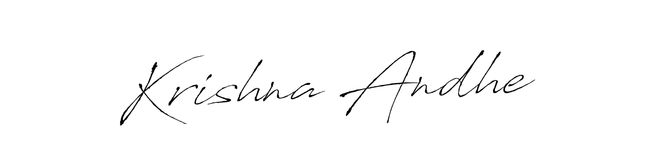 Krishna Andhe stylish signature style. Best Handwritten Sign (Antro_Vectra) for my name. Handwritten Signature Collection Ideas for my name Krishna Andhe. Krishna Andhe signature style 6 images and pictures png