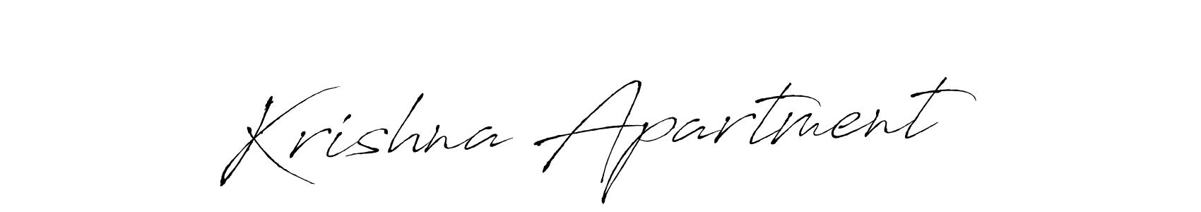 Krishna Apartment stylish signature style. Best Handwritten Sign (Antro_Vectra) for my name. Handwritten Signature Collection Ideas for my name Krishna Apartment. Krishna Apartment signature style 6 images and pictures png