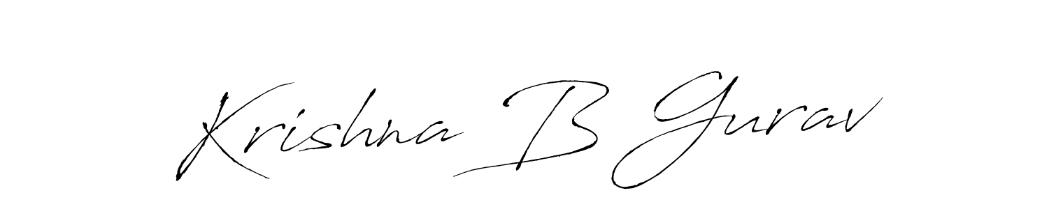 Antro_Vectra is a professional signature style that is perfect for those who want to add a touch of class to their signature. It is also a great choice for those who want to make their signature more unique. Get Krishna B Gurav name to fancy signature for free. Krishna B Gurav signature style 6 images and pictures png