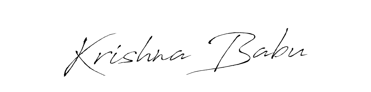 Krishna Babu stylish signature style. Best Handwritten Sign (Antro_Vectra) for my name. Handwritten Signature Collection Ideas for my name Krishna Babu. Krishna Babu signature style 6 images and pictures png