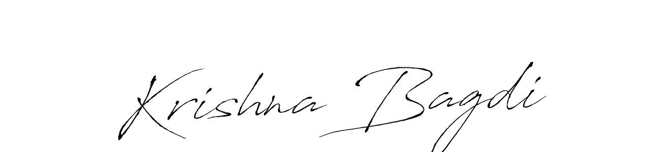 Create a beautiful signature design for name Krishna Bagdi. With this signature (Antro_Vectra) fonts, you can make a handwritten signature for free. Krishna Bagdi signature style 6 images and pictures png