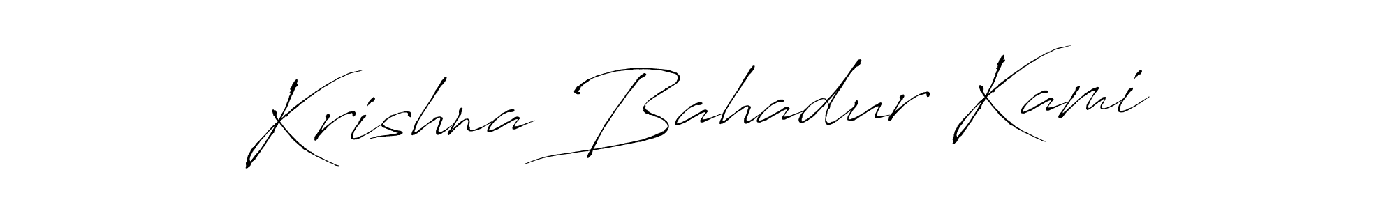 Krishna Bahadur Kami stylish signature style. Best Handwritten Sign (Antro_Vectra) for my name. Handwritten Signature Collection Ideas for my name Krishna Bahadur Kami. Krishna Bahadur Kami signature style 6 images and pictures png