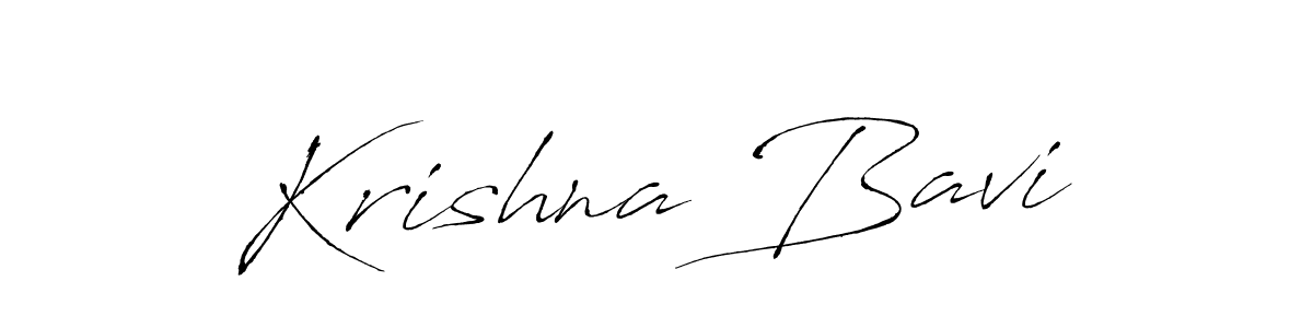 Make a beautiful signature design for name Krishna Bavi. With this signature (Antro_Vectra) style, you can create a handwritten signature for free. Krishna Bavi signature style 6 images and pictures png