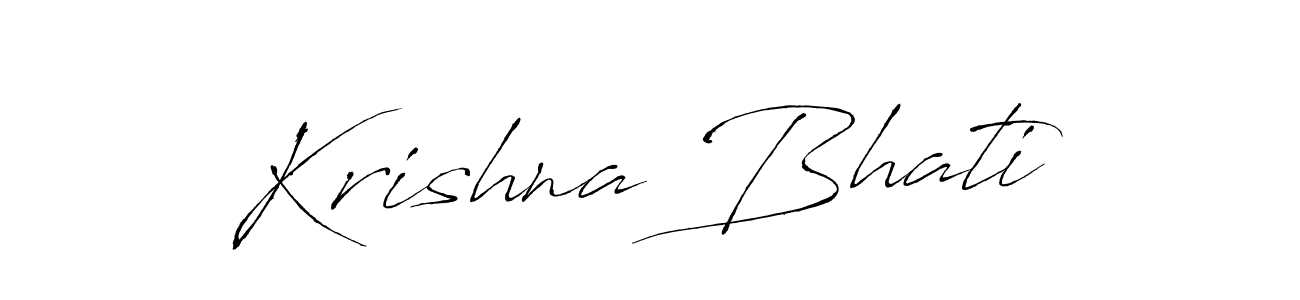 How to make Krishna Bhati signature? Antro_Vectra is a professional autograph style. Create handwritten signature for Krishna Bhati name. Krishna Bhati signature style 6 images and pictures png