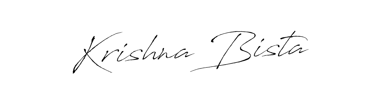 Use a signature maker to create a handwritten signature online. With this signature software, you can design (Antro_Vectra) your own signature for name Krishna Bista. Krishna Bista signature style 6 images and pictures png