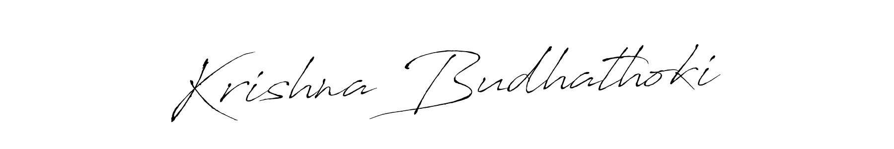 Krishna Budhathoki stylish signature style. Best Handwritten Sign (Antro_Vectra) for my name. Handwritten Signature Collection Ideas for my name Krishna Budhathoki. Krishna Budhathoki signature style 6 images and pictures png