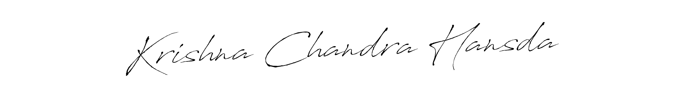 Make a beautiful signature design for name Krishna Chandra Hansda. With this signature (Antro_Vectra) style, you can create a handwritten signature for free. Krishna Chandra Hansda signature style 6 images and pictures png