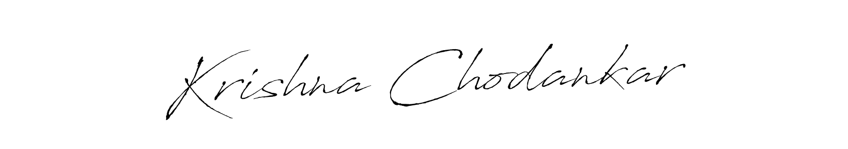Use a signature maker to create a handwritten signature online. With this signature software, you can design (Antro_Vectra) your own signature for name Krishna Chodankar. Krishna Chodankar signature style 6 images and pictures png