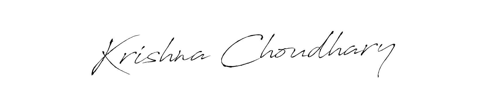 Use a signature maker to create a handwritten signature online. With this signature software, you can design (Antro_Vectra) your own signature for name Krishna Choudhary. Krishna Choudhary signature style 6 images and pictures png