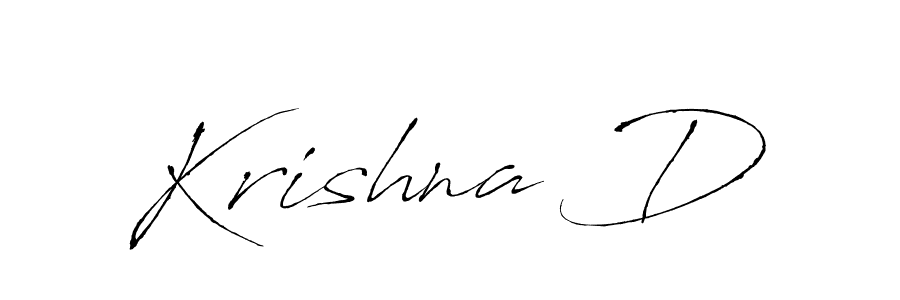 Make a beautiful signature design for name Krishna D. With this signature (Antro_Vectra) style, you can create a handwritten signature for free. Krishna D signature style 6 images and pictures png