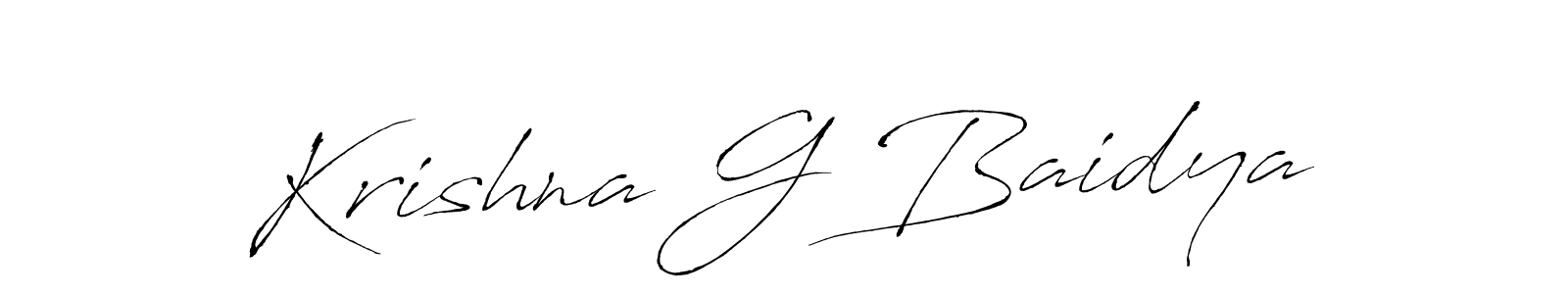 Make a beautiful signature design for name Krishna G Baidya. Use this online signature maker to create a handwritten signature for free. Krishna G Baidya signature style 6 images and pictures png