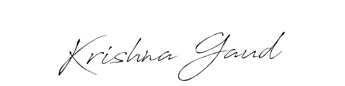 Design your own signature with our free online signature maker. With this signature software, you can create a handwritten (Antro_Vectra) signature for name Krishna Gaud. Krishna Gaud signature style 6 images and pictures png