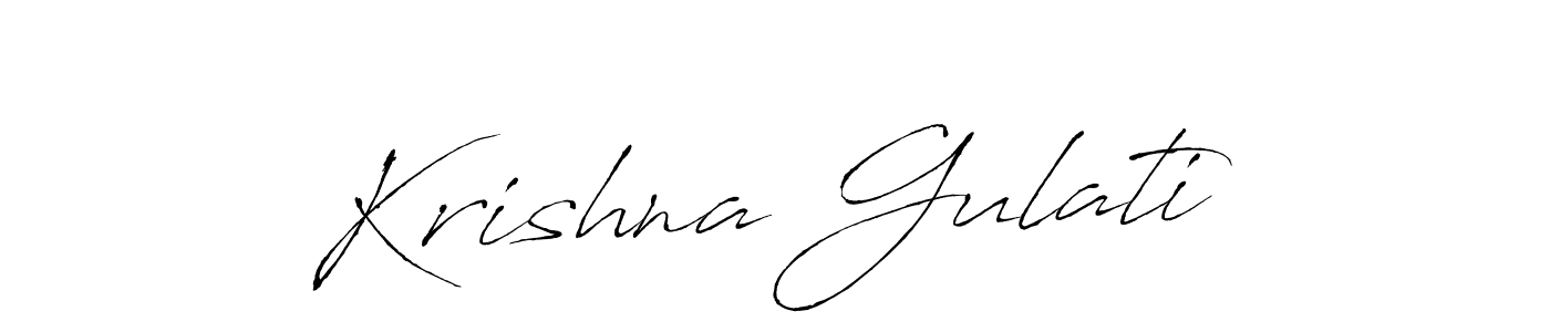 It looks lik you need a new signature style for name Krishna Gulati. Design unique handwritten (Antro_Vectra) signature with our free signature maker in just a few clicks. Krishna Gulati signature style 6 images and pictures png