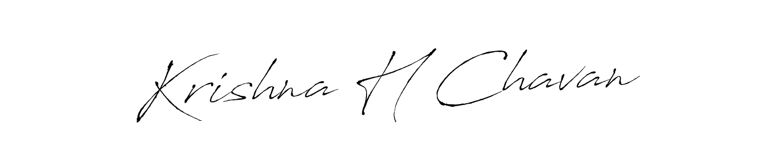 How to make Krishna H Chavan signature? Antro_Vectra is a professional autograph style. Create handwritten signature for Krishna H Chavan name. Krishna H Chavan signature style 6 images and pictures png