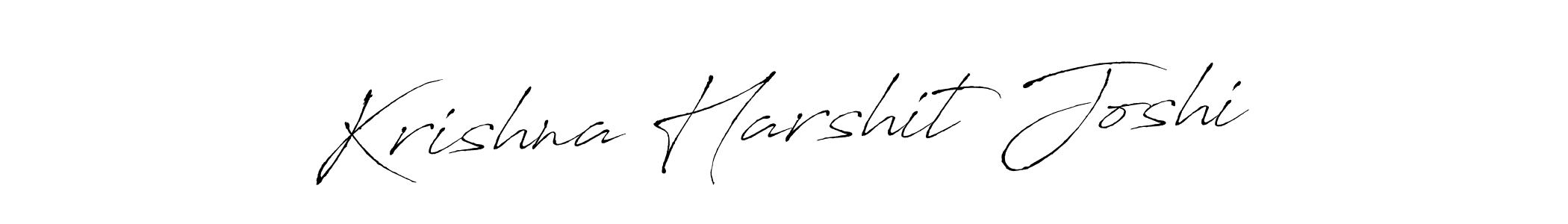 Design your own signature with our free online signature maker. With this signature software, you can create a handwritten (Antro_Vectra) signature for name Krishna Harshit Joshi. Krishna Harshit Joshi signature style 6 images and pictures png