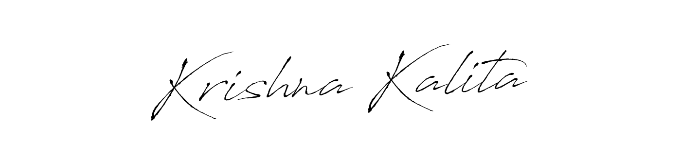 Make a beautiful signature design for name Krishna Kalita. With this signature (Antro_Vectra) style, you can create a handwritten signature for free. Krishna Kalita signature style 6 images and pictures png