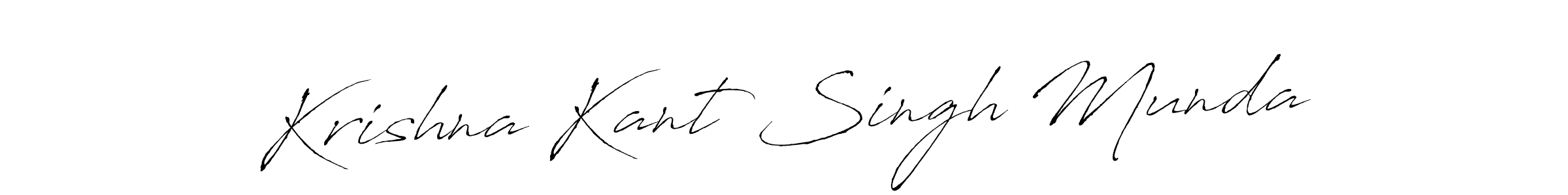 Design your own signature with our free online signature maker. With this signature software, you can create a handwritten (Antro_Vectra) signature for name Krishna Kant Singh Munda. Krishna Kant Singh Munda signature style 6 images and pictures png
