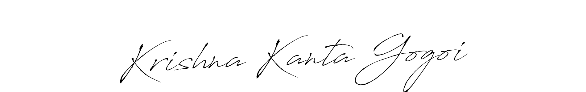 How to make Krishna Kanta Gogoi signature? Antro_Vectra is a professional autograph style. Create handwritten signature for Krishna Kanta Gogoi name. Krishna Kanta Gogoi signature style 6 images and pictures png