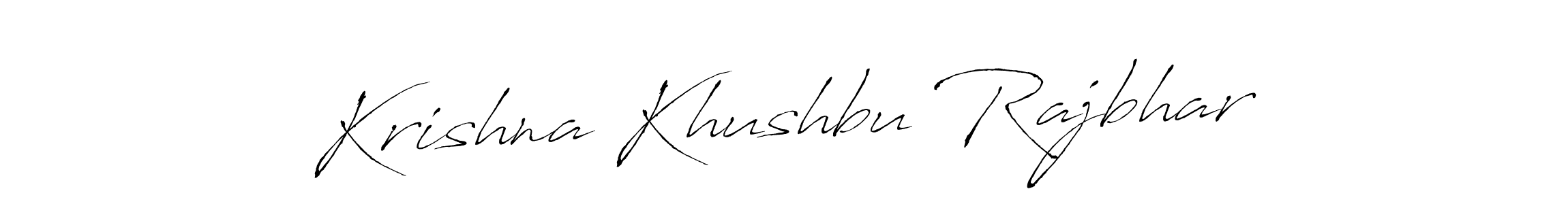 This is the best signature style for the Krishna Khushbu Rajbhar name. Also you like these signature font (Antro_Vectra). Mix name signature. Krishna Khushbu Rajbhar signature style 6 images and pictures png