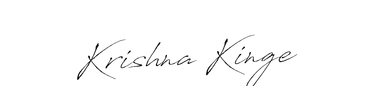 Design your own signature with our free online signature maker. With this signature software, you can create a handwritten (Antro_Vectra) signature for name Krishna Kinge. Krishna Kinge signature style 6 images and pictures png