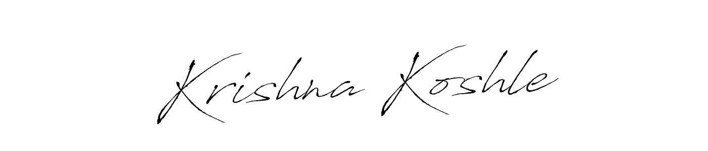 How to make Krishna Koshle signature? Antro_Vectra is a professional autograph style. Create handwritten signature for Krishna Koshle name. Krishna Koshle signature style 6 images and pictures png
