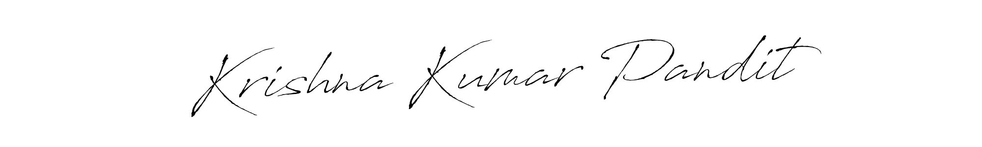 How to make Krishna Kumar Pandit signature? Antro_Vectra is a professional autograph style. Create handwritten signature for Krishna Kumar Pandit name. Krishna Kumar Pandit signature style 6 images and pictures png