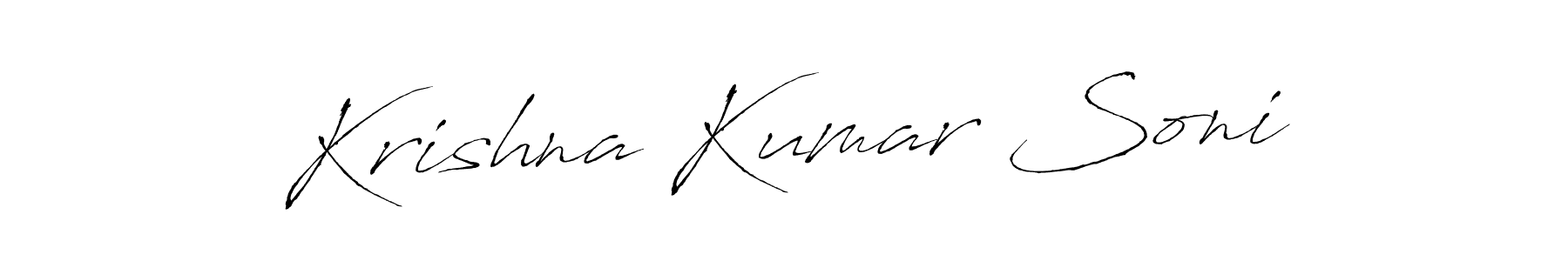 Create a beautiful signature design for name Krishna Kumar Soni. With this signature (Antro_Vectra) fonts, you can make a handwritten signature for free. Krishna Kumar Soni signature style 6 images and pictures png