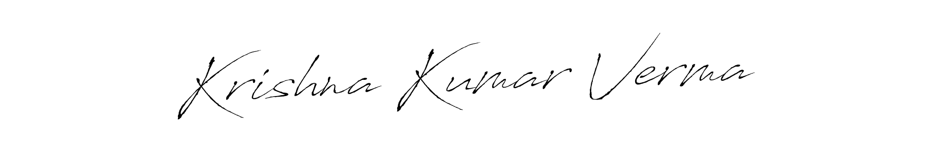 How to make Krishna Kumar Verma signature? Antro_Vectra is a professional autograph style. Create handwritten signature for Krishna Kumar Verma name. Krishna Kumar Verma signature style 6 images and pictures png