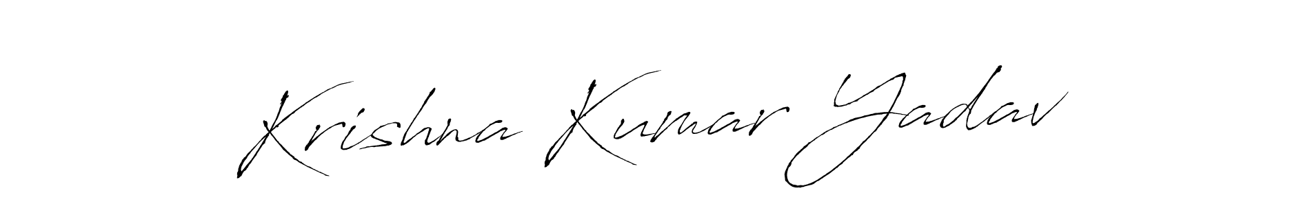 Create a beautiful signature design for name Krishna Kumar Yadav. With this signature (Antro_Vectra) fonts, you can make a handwritten signature for free. Krishna Kumar Yadav signature style 6 images and pictures png