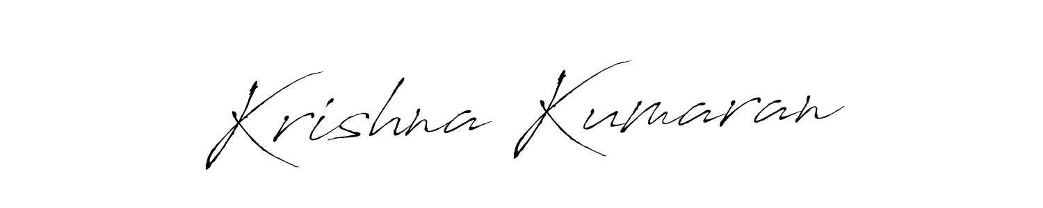 You should practise on your own different ways (Antro_Vectra) to write your name (Krishna Kumaran) in signature. don't let someone else do it for you. Krishna Kumaran signature style 6 images and pictures png