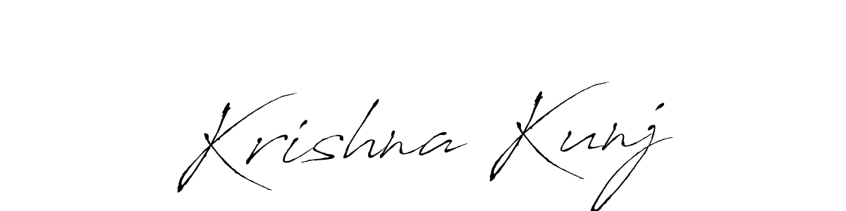 Make a beautiful signature design for name Krishna Kunj. With this signature (Antro_Vectra) style, you can create a handwritten signature for free. Krishna Kunj signature style 6 images and pictures png