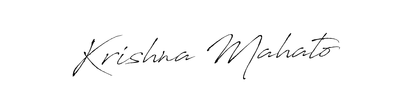 The best way (Antro_Vectra) to make a short signature is to pick only two or three words in your name. The name Krishna Mahato include a total of six letters. For converting this name. Krishna Mahato signature style 6 images and pictures png