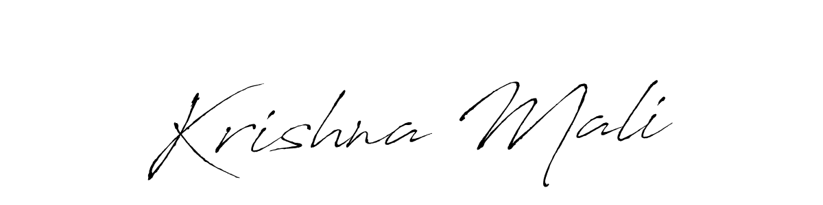 if you are searching for the best signature style for your name Krishna Mali. so please give up your signature search. here we have designed multiple signature styles  using Antro_Vectra. Krishna Mali signature style 6 images and pictures png