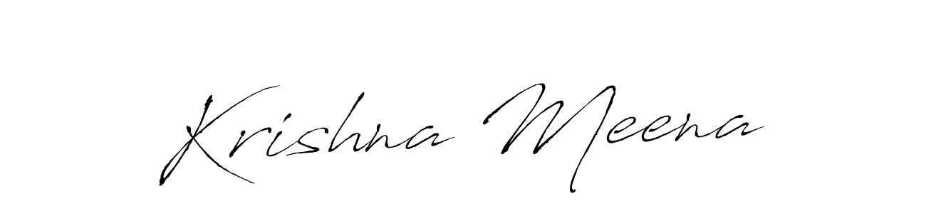 Antro_Vectra is a professional signature style that is perfect for those who want to add a touch of class to their signature. It is also a great choice for those who want to make their signature more unique. Get Krishna Meena name to fancy signature for free. Krishna Meena signature style 6 images and pictures png