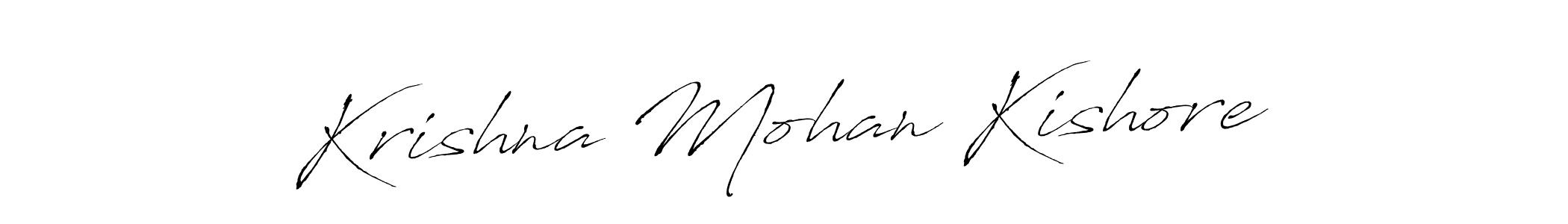 The best way (Antro_Vectra) to make a short signature is to pick only two or three words in your name. The name Krishna Mohan Kishore include a total of six letters. For converting this name. Krishna Mohan Kishore signature style 6 images and pictures png