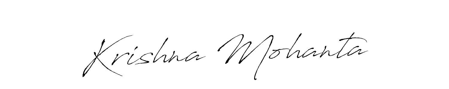 Krishna Mohanta stylish signature style. Best Handwritten Sign (Antro_Vectra) for my name. Handwritten Signature Collection Ideas for my name Krishna Mohanta. Krishna Mohanta signature style 6 images and pictures png