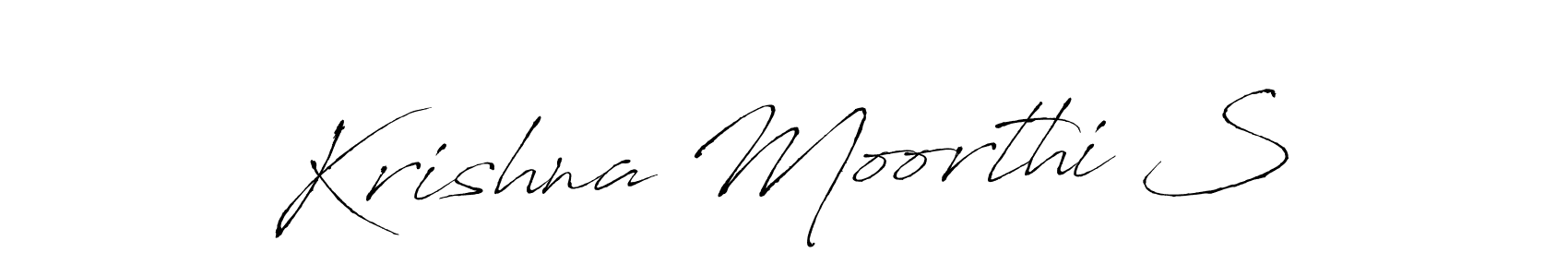 How to make Krishna Moorthi S signature? Antro_Vectra is a professional autograph style. Create handwritten signature for Krishna Moorthi S name. Krishna Moorthi S signature style 6 images and pictures png