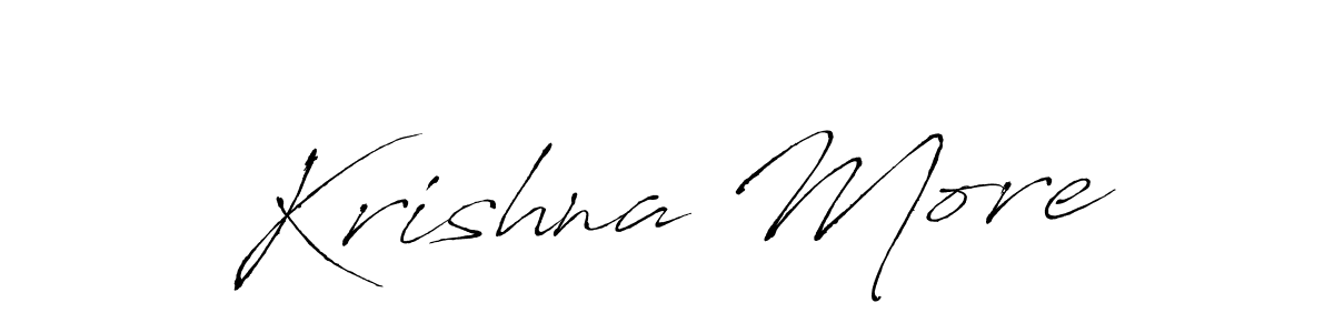 How to make Krishna More name signature. Use Antro_Vectra style for creating short signs online. This is the latest handwritten sign. Krishna More signature style 6 images and pictures png