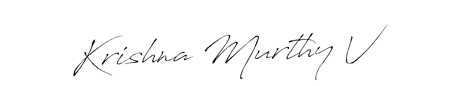 How to make Krishna Murthy V name signature. Use Antro_Vectra style for creating short signs online. This is the latest handwritten sign. Krishna Murthy V signature style 6 images and pictures png