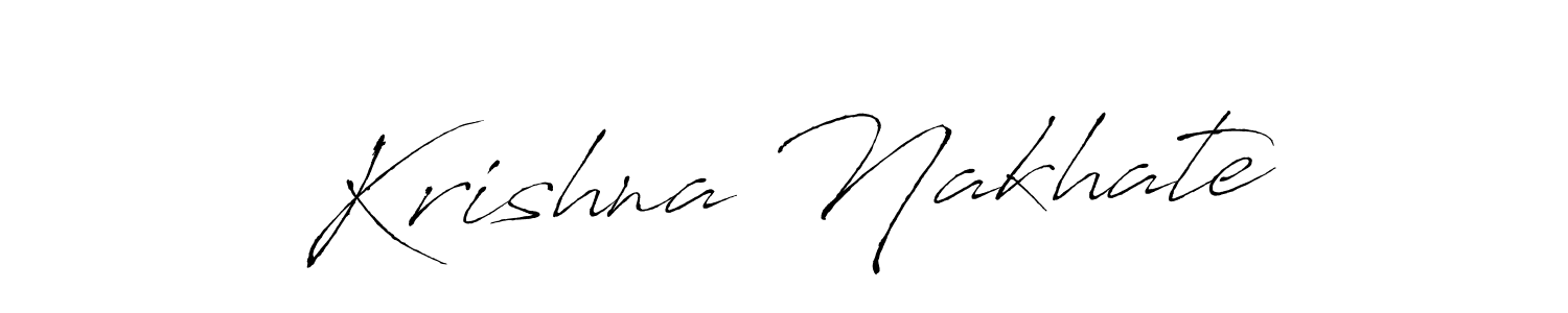 Make a short Krishna Nakhate signature style. Manage your documents anywhere anytime using Antro_Vectra. Create and add eSignatures, submit forms, share and send files easily. Krishna Nakhate signature style 6 images and pictures png