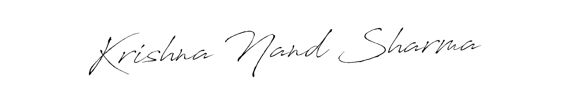Use a signature maker to create a handwritten signature online. With this signature software, you can design (Antro_Vectra) your own signature for name Krishna Nand Sharma. Krishna Nand Sharma signature style 6 images and pictures png