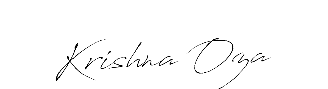 Krishna Oza stylish signature style. Best Handwritten Sign (Antro_Vectra) for my name. Handwritten Signature Collection Ideas for my name Krishna Oza. Krishna Oza signature style 6 images and pictures png