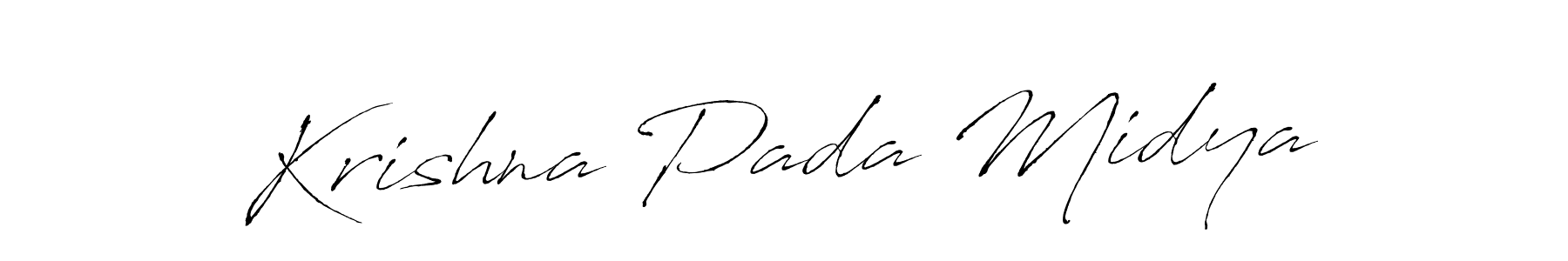 How to make Krishna Pada Midya signature? Antro_Vectra is a professional autograph style. Create handwritten signature for Krishna Pada Midya name. Krishna Pada Midya signature style 6 images and pictures png