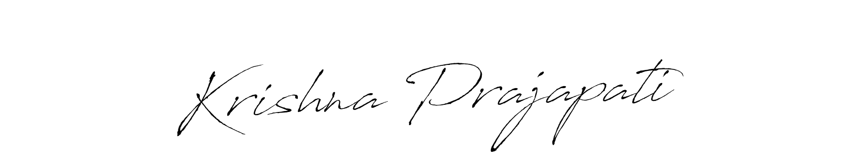 Krishna Prajapati stylish signature style. Best Handwritten Sign (Antro_Vectra) for my name. Handwritten Signature Collection Ideas for my name Krishna Prajapati. Krishna Prajapati signature style 6 images and pictures png