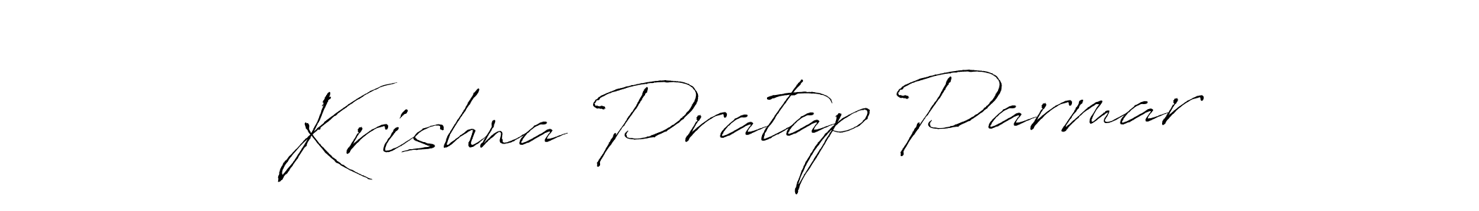 Use a signature maker to create a handwritten signature online. With this signature software, you can design (Antro_Vectra) your own signature for name Krishna Pratap Parmar. Krishna Pratap Parmar signature style 6 images and pictures png