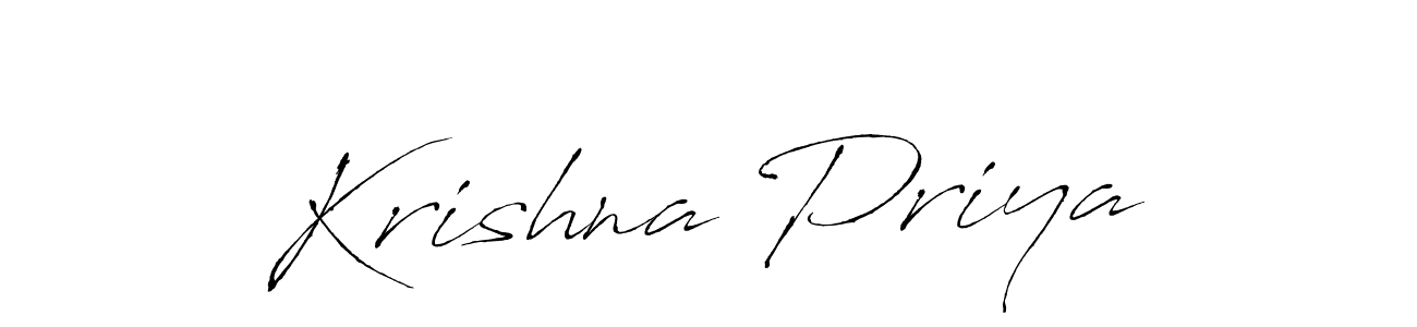 How to make Krishna Priya signature? Antro_Vectra is a professional autograph style. Create handwritten signature for Krishna Priya name. Krishna Priya signature style 6 images and pictures png