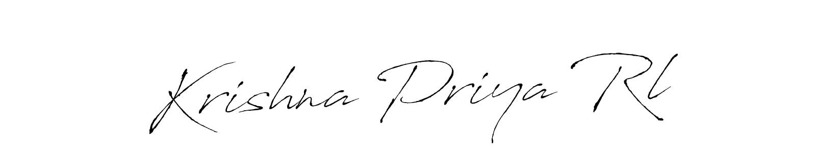 The best way (Antro_Vectra) to make a short signature is to pick only two or three words in your name. The name Krishna Priya Rl include a total of six letters. For converting this name. Krishna Priya Rl signature style 6 images and pictures png