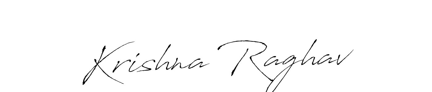 Make a beautiful signature design for name Krishna Raghav. With this signature (Antro_Vectra) style, you can create a handwritten signature for free. Krishna Raghav signature style 6 images and pictures png
