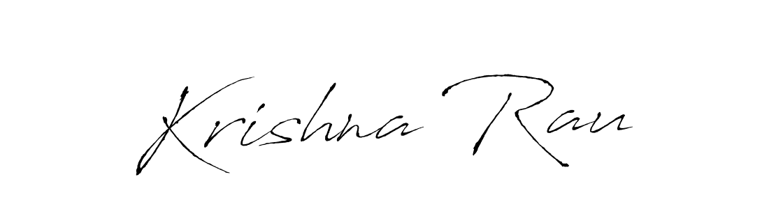 Make a beautiful signature design for name Krishna Rau. With this signature (Antro_Vectra) style, you can create a handwritten signature for free. Krishna Rau signature style 6 images and pictures png